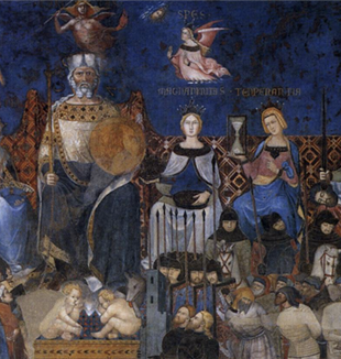 “The Allegory of Good and Bad Government” by Ambrogio Lorenzetti