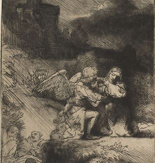 "The Agony in the Garden" by Rembrandt