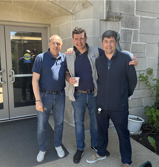 Marco, Davide and Marco at the 2023 Spiritual Exercises in Chicago, IL