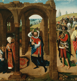 <em>Adoration of the Magi</em> by Master of the Legend of St. Lucy
