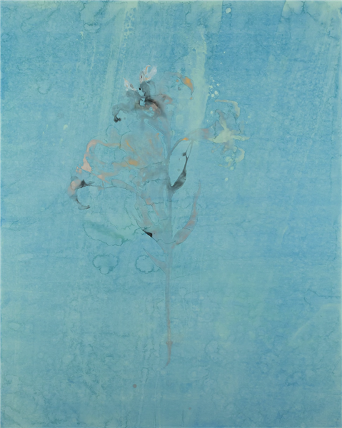 Matthew—Consider the Lilies Mineral Pigments, Gold, Platinum and Sumi on Kumohada, 48×60″, Copyright © 2011 Makoto Fujimura